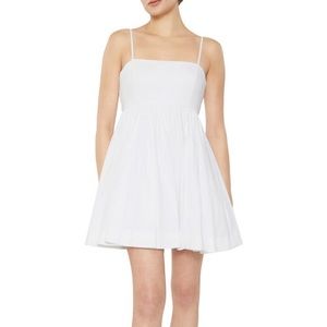 White Likely Elysia Babydoll Dress Size 2 Bridal Bachelorette Dress 🤍